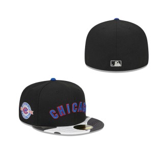 Chicago Cubs Metallic Camo Fitted Hat