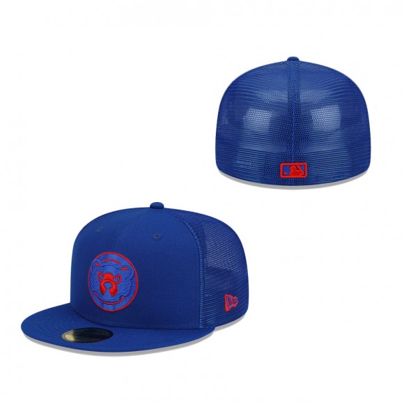 Chicago Cubs 2022 Batting Practice 59FIFTY Fitted Hat Royal