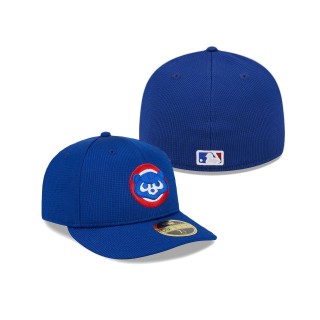 Chicago Cubs Royal 2024 Batting Practice Low Profile 59FIFTY Fitted Hat