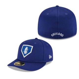 Men's Chicago Cubs Royal 2022 Clubhouse Cooperstown Collection Low Profile 59FIFTY Fitted Hat