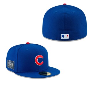 Chicago Cubs Royal On-Field 2023 World Tour London Series 59FIFTY Fitted Hat