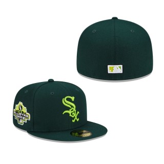 Chicago White Sox 2003 MLB All-Star Game Color Fam Lime Undervisor 59FIFTY Fitted Hat Green