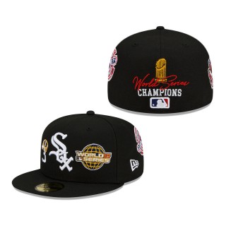 Chicago White Sox 3x World Series Champions Count the Rings 59FIFTY Fitted Hat Black