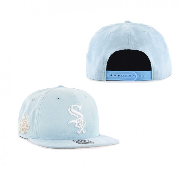 Chicago White Sox '47 Light Blue Ultra Suede Captain Snapback Hat
