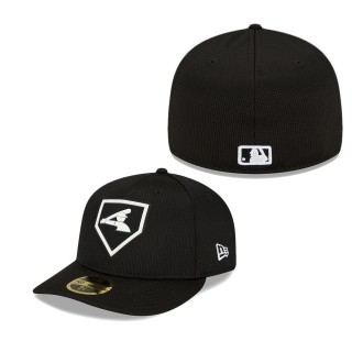 Men's Chicago White Sox Black 2022 Clubhouse Alternate Logo Low Profile 59FIFTY Fitted Hat