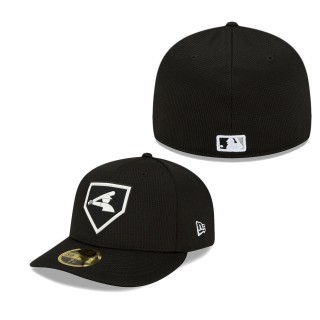 Men's Chicago White Sox Black 2022 Clubhouse Cooperstown Collection Low Profile 59FIFTY Fitted Hat