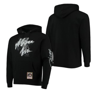 Chicago White Sox Mitchell & Ness Black Hyper Hoops Pullover Hoodie