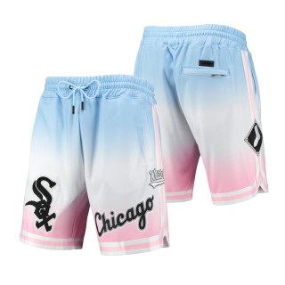 Men's Chicago White Sox Blue Pink Team Logo Pro Ombre Shorts