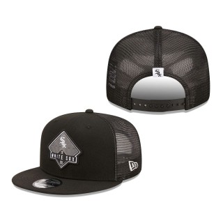 Chicago White Sox Camper Trucker Snapback Hat Black