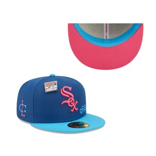 Chicago White Sox Blue Light Blue MLB x Big League Chew Big Rally Blue Raspberry Flavor Pack 59FIFTY Fitted Hat