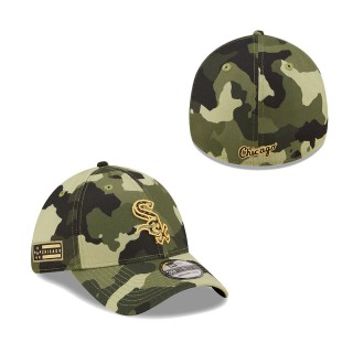 Chicago White Sox New Era Camo 2022 Armed Forces Day 39THIRTY Flex Hat