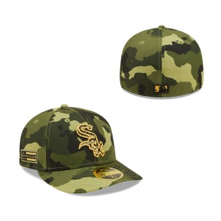 Chicago White Sox New Era Camo 2022 Armed Forces Day Low Profile 59FIFTY Hat