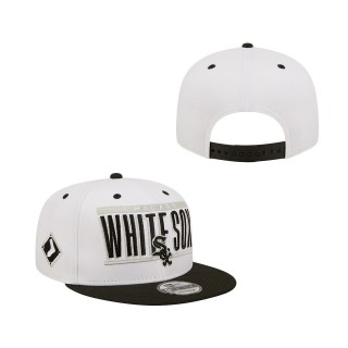 Chicago White Sox Retro Title 9FIFTY Snapback Hat White Black