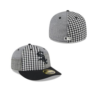 Chicago White Sox Patch Plaid Low Profile Fitted Hat