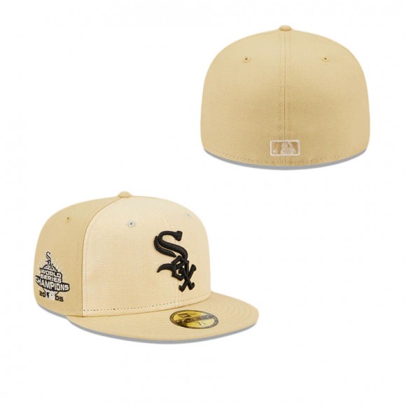 Chicago White Sox Raffia Front Fitted Hat