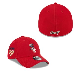 Chicago White Sox Red 2023 Fourth of July 39THIRTY Flex Fit Hat
