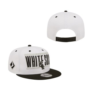 Chicago White Sox Retro Title 9FIFTY Snapback Hat White Black
