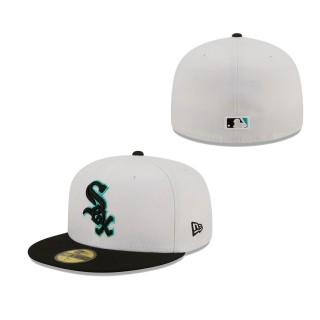 Men's Chicago White Sox White Black Spring Color Pack Two-Tone 59FIFTY Fitted Hat