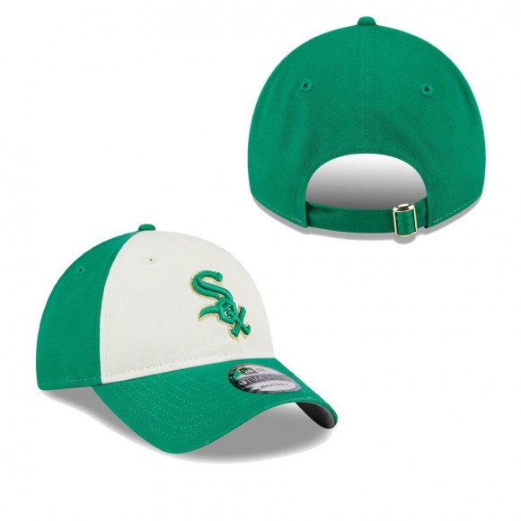 Chicago White Sox White Green 2024 St. Patrick's Day 9TWENTY Adjustable Hat