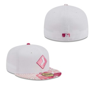 Chicago White Sox White Pink Flamingo 59FIFTY Fitted Hat
