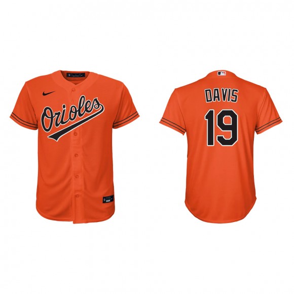 Chris Davis Youth Baltimore Orioles Orange Alternate Replica Jersey