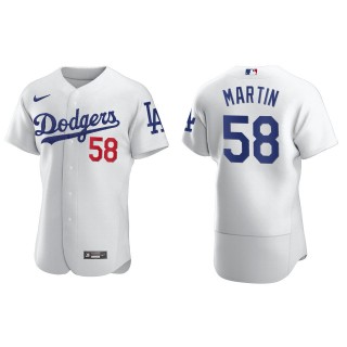 Men's Los Angeles Dodgers Chris Martin White Authentic Home Jersey