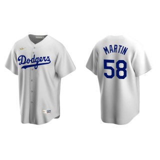 Men's Los Angeles Dodgers Chris Martin White Cooperstown Collection Home Jersey