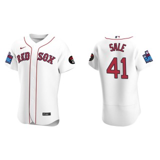 Chris Sale Boston Red Sox White 2022 Little League Classic Home Authentic Jersey