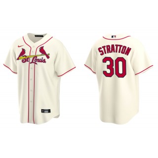 Men's St. Louis Cardinals Chris Stratton Cream Replica Alternate Jersey