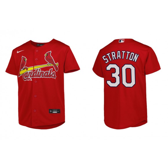 Youth St. Louis Cardinals Chris Stratton Red Replica Jersey