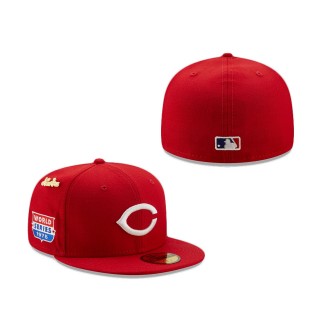 Cincinnati Reds 1975 Logo History Fitted Hat