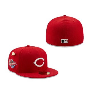 Cincinnati Reds 1990 Logo History Fitted Hat