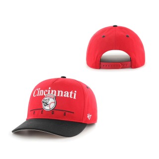 Cincinnati Reds Retro Super Hitch Snapback Hat Red Black