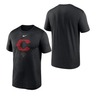 Cincinnati Reds Black 2023 City Connect Large Logo T-Shirt