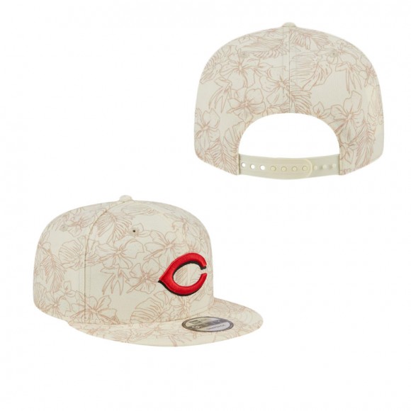 Cincinnati Reds Cream Spring Training Leaf 9FIFTY Snapback Hat