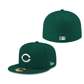 Cincinnati Reds Green Logo 59FIFTY Fitted Hat
