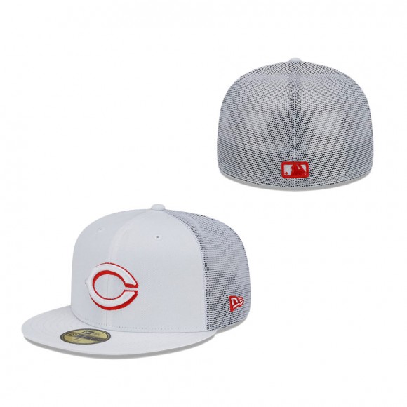 Cincinnati Reds 2022 Batting Practice 59FIFTY Fitted Hat White