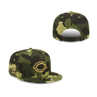 Cincinnati Reds New Era Camo 2022 Armed Forces Day 9FIFTY Snapback Adjustable Hat