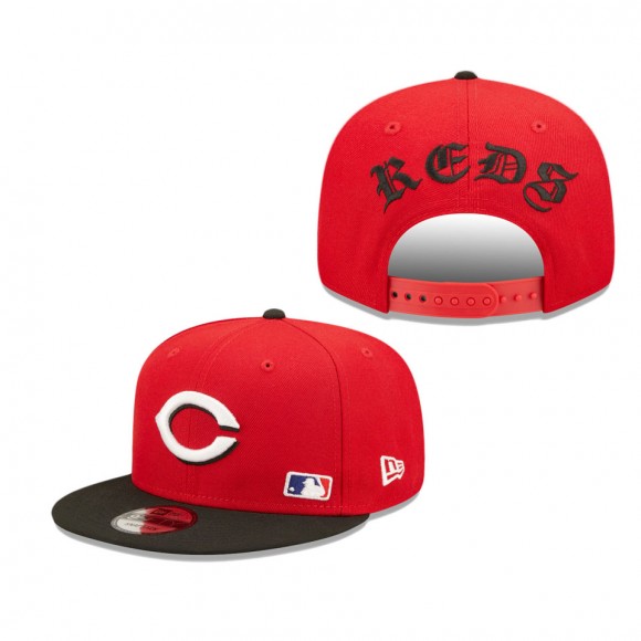 Men's Cincinnati Reds Red Blackletter Arch 9FIFTY Snapback Hat
