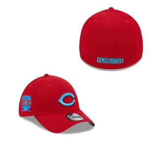 Cincinnati Reds Red 2023 MLB Father's Day 39THIRTY Flex Hat