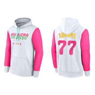 CJ Abrams San Diego Padres White 2022 City Connect Authentic Collection Therma Performance Pullover Hoodie
