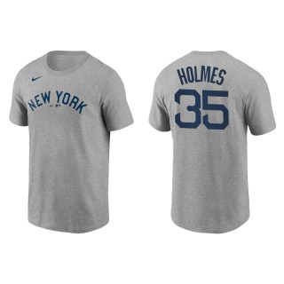 Clay Holmes Men's New York Yankees Babe Ruth Heathered Gray Field of Dreams Name & Number T-Shirt