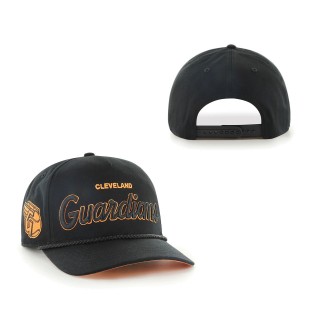 Cleveland Guardians Mango Undervisor Hitch Snapback Hat Black