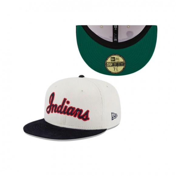 Cleveland Guardians Cooperstown Vintage Corduroy 59FIFTY Fitted Hat