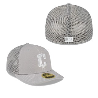 Cleveland Guardians Gray 2023 On-Field Batting Practice Low Profile 59FIFTY Fitted Hat