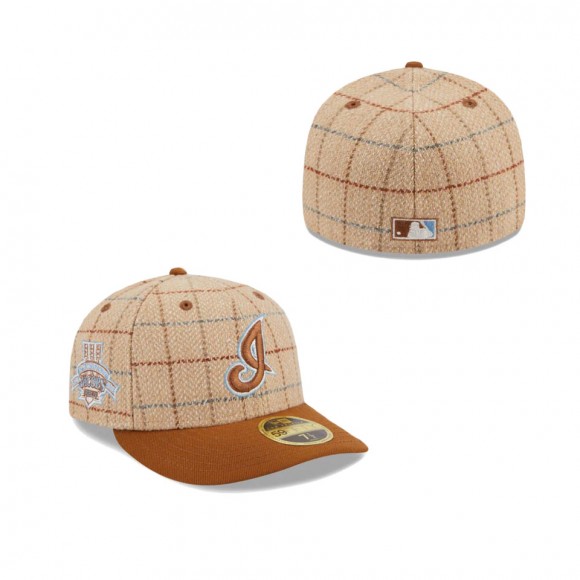 Cleveland Guardians Herringbone Check Low Profile Fitted Hat