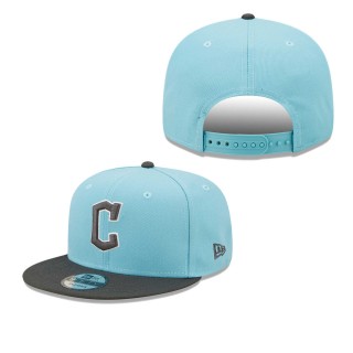 Men's Cleveland Guardians Light Blue Charcoal Color Pack Two-Tone 9FIFTY Snapback Hat