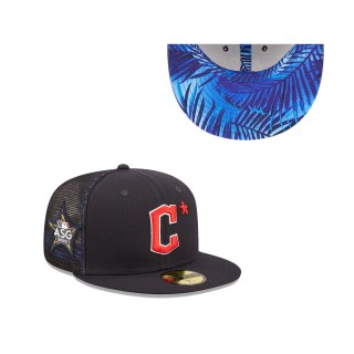 Men's Cleveland Guardians Navy 2022 MLB All-Star Game Workout 59FIFTY Fitted Hat