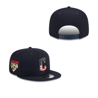 Cleveland Guardians Navy 2023 Fourth of July 9FIFTY Snapback Adjustable Hat