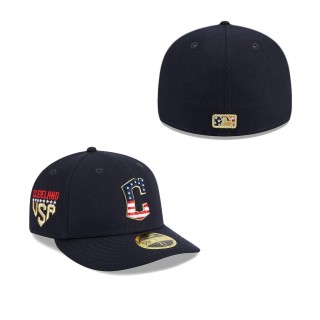 Cleveland Guardians Navy 2023 Fourth of July Low Profile 59FIFTY Fitted Hat